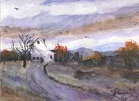 Hebo Farmhouse, from the paintings of Oregon