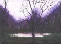 Cold Morning, an original painting by Chriss Pagani, currently in a private collection.